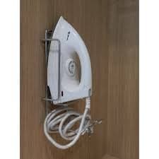 Ebco Products Steel Wall Mounted Iron Rack (Silver)