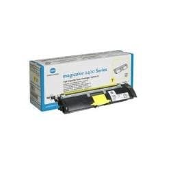 QMS Konica Minolta Magicolor 2400 2430 2500 2450 2400W 2550 2500W Colour Laser Printer Series STANDARD-Capacity Toner Cartridge - YELLOW 1710589-001