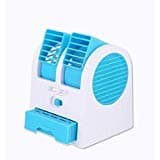 KR ENTERPRISE Mini USB Fragrance Air Conditioner Cooling Fan Cooling Portable Desktop Dual Bladeless Air Cooler - Assorted Multi Color Model 367462