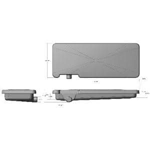 Alpha Systems (VB24637HL 24" x 63" x 7" Holding Tank