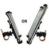 OCTO MOUNT Premium Universal Tablet Mount Holder for Car, Indoor Cycling, Stroller, Golf Cart, Shopping Cart, Camping, Desktop, Gym, Exercise Bike, Elliptical - Any Handlebar Up to 1.41 Inches