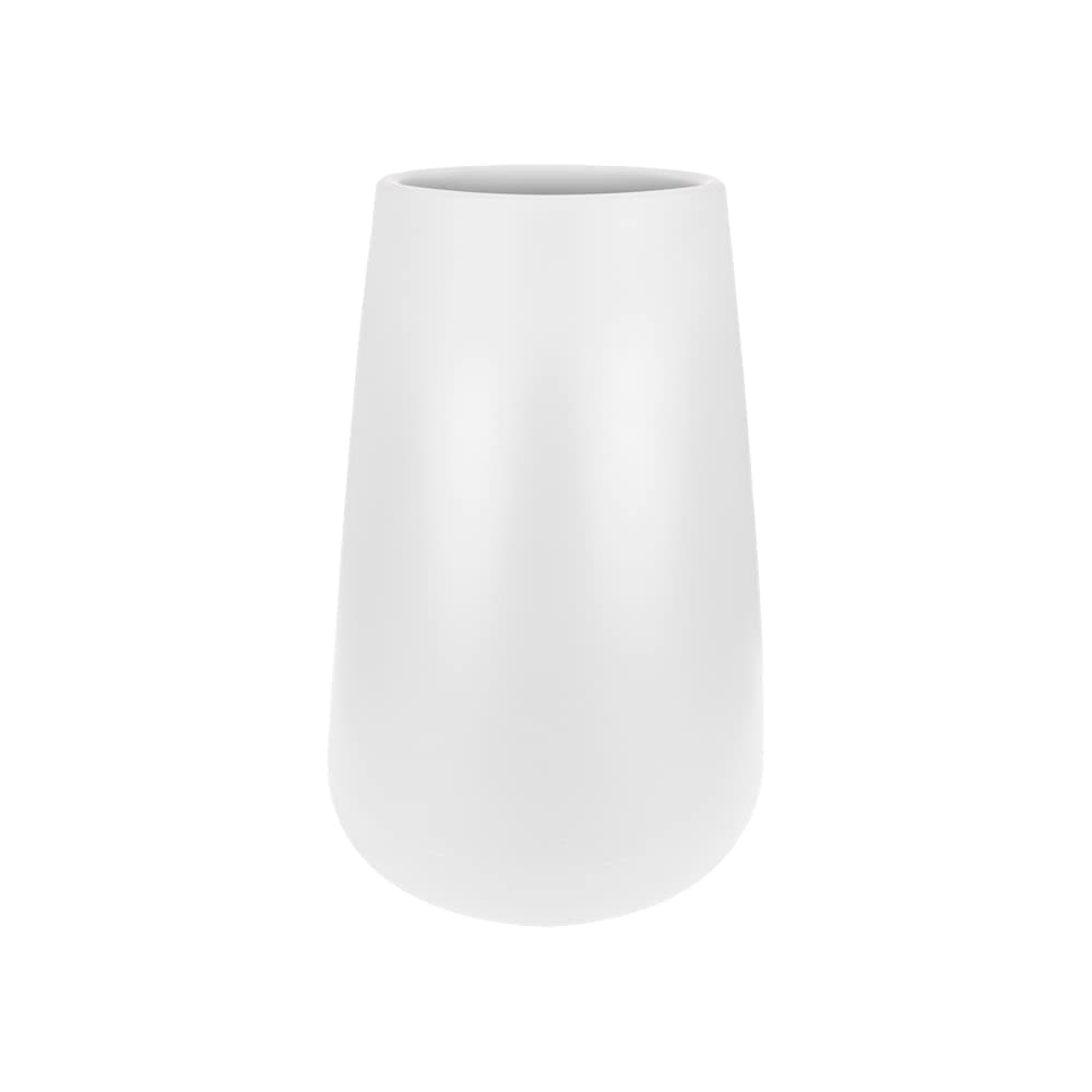 elhoPure Cone High 45 - Flower Pot for Indoor & Outdoor - Ø 43.0 x H 66.3 cm - White/White
