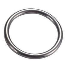 Stainless Steel Round Welded Metal O Ring 1/4" x1-5/8 Silver,Generic
