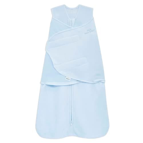 HALO SleepSack Micro-Fleece Swaddle, Baby Blue, Small by Halo