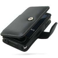 Leather Case for Microsoft Zune HD - Book Type (Black)