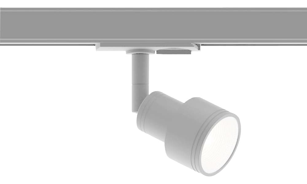 LAFIT Lotis 7 Watt White Body LED Track Light, Spot light/Focus light | Flexibly Rotatable Light Head |Track way not included| Pack of 3