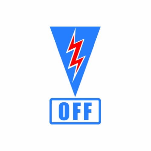Master Switch Off - Color Sticker - Decal - Die Cut