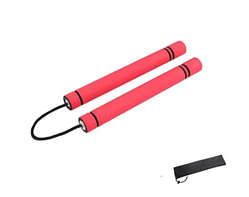YiJi Team Martial Arts Safety Foam Padded Nunchakus Bruce Lee Kongfu Nunchucks with Nunchaku Storage Bag