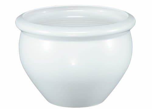 Emsa 512670 SIENA NOBILE round planter, ø 38 x 29 cm, pearl white