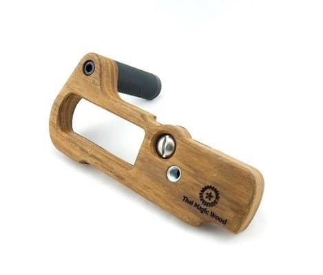 Thai magic wood,Wood grip for Panasonic GX85 ,Made from Teak wood,Round Handle,Premium quality wood grip.Very light weight,beautiful ,Good handling.
