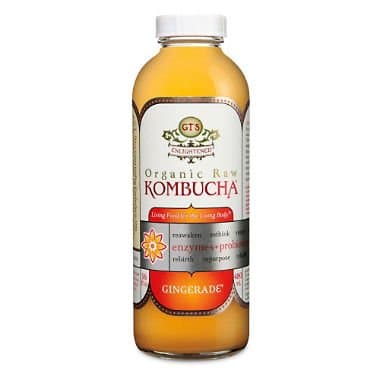GT'S Organic Raw Kombucha Gingerade 16 oz. bottle, 6 pk. A1