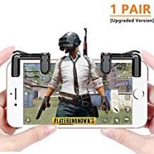 Android iOS Mobile Game Controller, [Upgraded Version] Sensitive Shoot Gaming Joysticks and Aim Keys L1R1 Shooter Controller for PUBG/Knives Out/Rules of Survival - 1 Pair