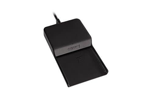 JT-0100WB-2 TC1100 Stand Alone Pcsc/Emv Contact Smart Card Reader, USB Interface, 3.9" W x 2.5" D x 0.49" H, Black