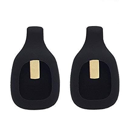2pcs Replacement Clip for Fitbit Zip Only (No Tracker) (Black&Black)