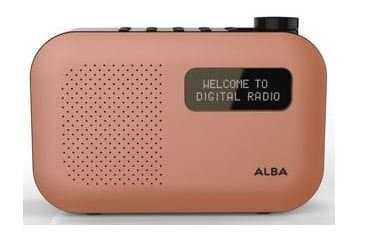 Alba Mono DAB Radio in Pink, Blue, Orange or Green (Orange)