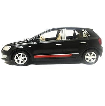 Indian Scale Model and A of Famous VW Polo Car-from Kids Hub (Multicolor, 16x6x5 cm Length x Breath x Height) Black