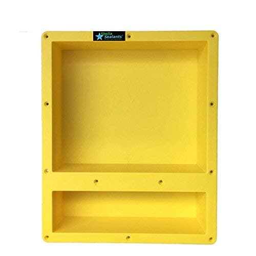 Shower Niche Double Shelf 20"x16" Ready For Tile - Waterproof Leak Proof Bathroom Recessed Shower Shelf Niche - Organiser Storage For Shampoo and Toiletry Storage from Stella Sealants