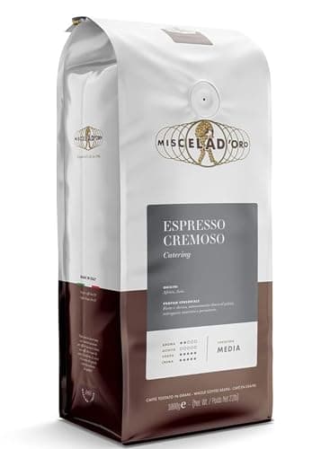 Miscela D'Oro-Espresso Cremoso Coffee Beans, 35.27 oz ℮ 1 kg مزيج دو أور-إسبريسو كريموزي حبوب البن