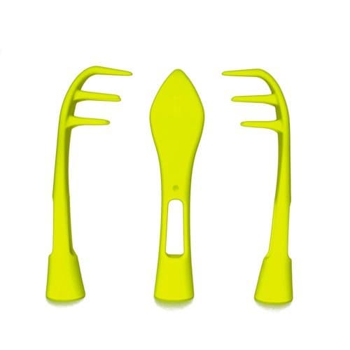 Bootclaw mud Scraper with Football Stud Key (3 Pack) (Neon Yellow)