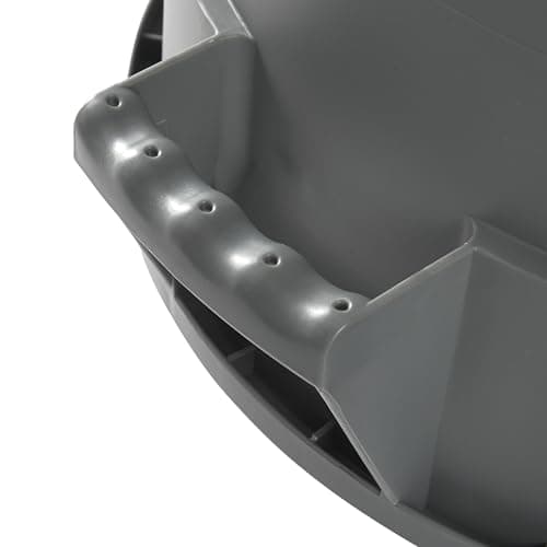 Winco PTC-20G Round Trash Can, 20 Gallon, Gray