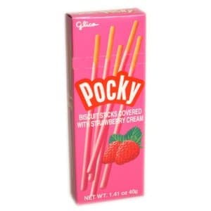 Glico Pocky Biscuit with Strawberry Fudge(3 Packs)