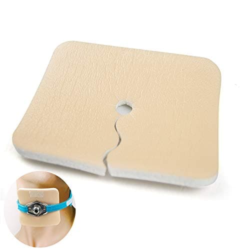 Tracheostomy Foam Dressing - 5mm Thicken Sterile Stomata Dressing - 7cm x 9cm Disposable Tracheostomy Accessories(5 Pcs)