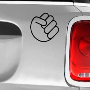 The Fist Bump 420 Friendly Automotive Decal/Bumper Sticker
