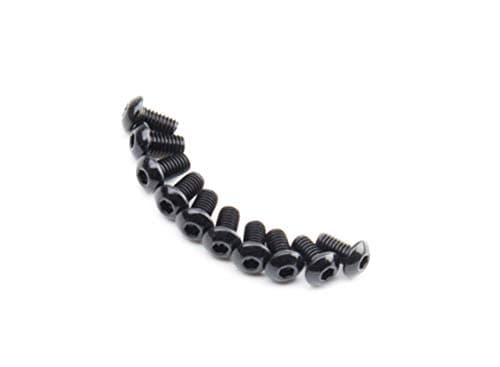 SKB family Screw Button Head Hex M2.6 x 5mm Machine Thread Steel Black (10pcs)