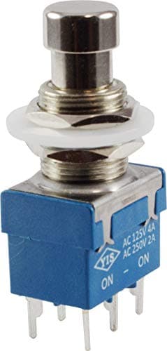 Footswitch - DPDT (Latching), PC Mount