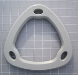 Triple Dog Leash Handle, 3 Way Dog Coupler UTurn Handle with which you can walk 3 dogs on 3 leashes and untangle in seconds. Dolphin Grey.