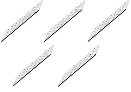NT Cutter 9mm Snap-Off Precision Blades, 30 Degree Blades, 100-Blade/Pack, 1 Pack (BD-1800) (5-(Pack))