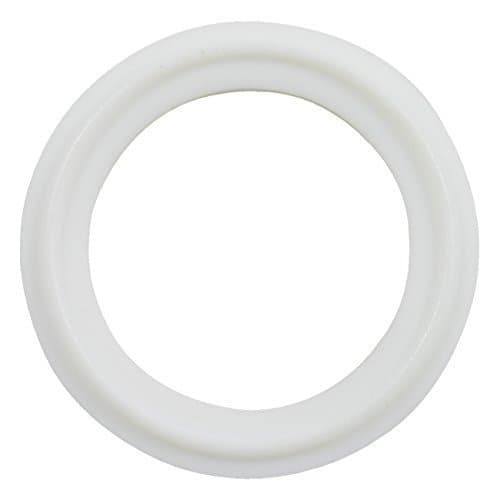 6 pcs Brewery Gaskets Brand White PTFE (Teflon) Tri-Clamp Gasket - 2"