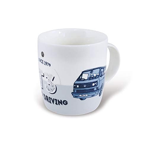BRISAVW Collection - Volkswagen T25 Bus T3 Camper Van Coffee Mug, Tea Cup for Kitchen, Garage, Office - Camping Equipment/Gift-Idea/Souvenir (Design: Keep Driving)