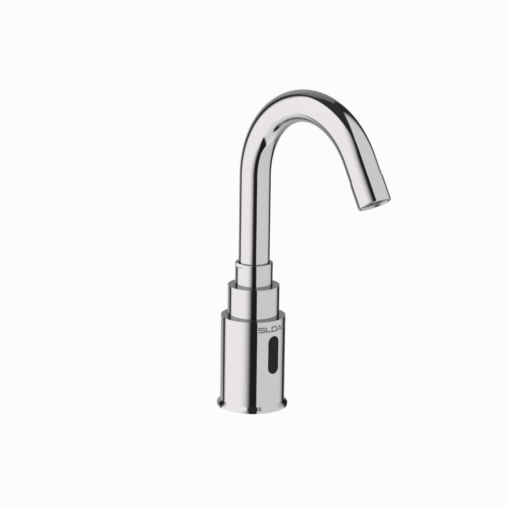 SLOAN 3362104 Battery Powered, Deck Mounted, IR Faucet with Gooseneck Spout