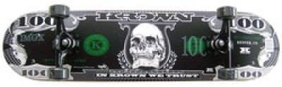 Krown Pro Black Dollar Logo complete skateboard Skateboard 8.0 inch