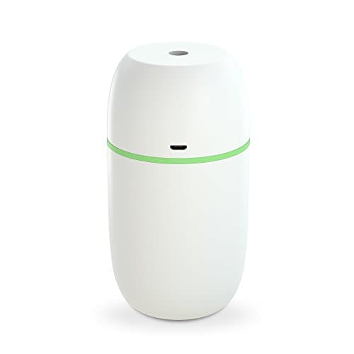 WIMI 252 Tumblr Shape Mini Wireless Humidifier, 280ml USB Wireless Cordless Portable Humidifier with No Noise for Bedroom, Babyroom, Personal Air Diffuser for Car, Cool mist for Desk, Office (White)