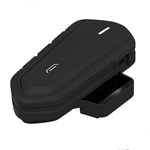 Motorcycle Helmet Headset, SUNWAN Bluetooth Intercom Headphones, Wireless Waterproof Rechargeable Motorbike Headset with Microphone FM Radio MP3