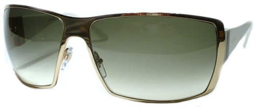 Gucci Sunglasses 1821/S 0BKZ 0Y, Shiny Gold + White Frame/ Grey-Green Gradient Lenses