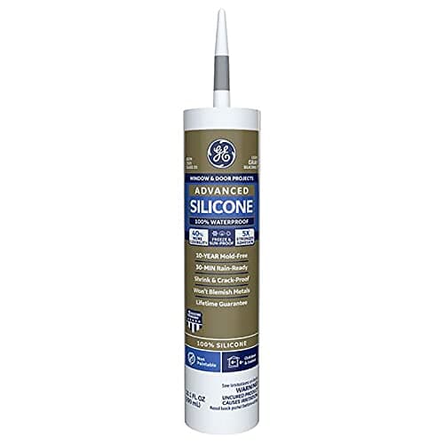 GE GE50.08 Silicone II Window and Door Caulk, Light Gray