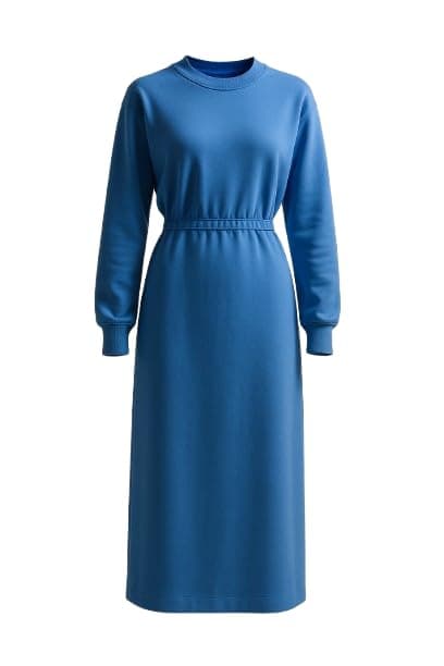 P.M.P.S.® Surgeon Gown Plain | Blue Cotton Fabric | Reusable and Washable | Back Tie | Free Size Unisex Blue Color 01 (Only Gown)