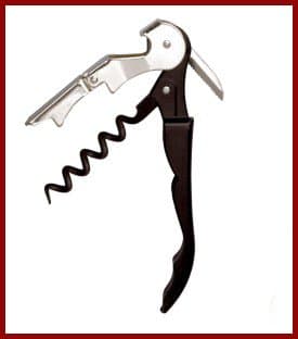 Professional Double-hinged Waiter's Corkscrew with Pulltap's Logo.