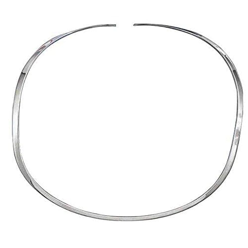 Plain 2mm Collar Choker .925 Sterling Silver Necklace No Clasp