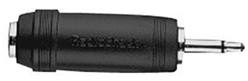 RadioShack/DTL 6.35mm Mono to 3.5mm Mono Adapter (1/4inch Microphone Adaptor) - Mono-to-Mono Inline Adapter - (ideal for karaoke machines with 3.5mm mic jacks)