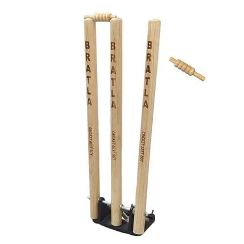 Cricket Best Buy CBB Cricket Spring Return Stumps Wickets Metal Base Multi Surface Placement