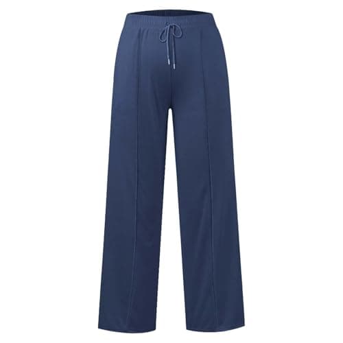 Girls Oversized Wide Leg Sweatpants Drawstring Kids Baggy Straight Leg Track Pants Casual Plain Pockets