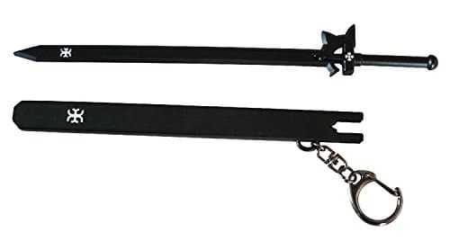 1 X Sword Art Online Weapon SAO Kirito Sword Keychain Black