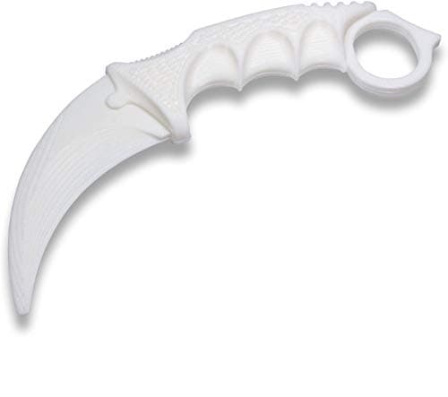 3D Printed Karambit Knife Replica Cosplay Collectioners (White)