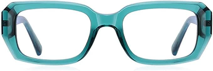 GenericROS Frames Exclusive New Launched Specs Frame Rectangle shape - Men - Size (51×20-144) Only with Demo lens Blue