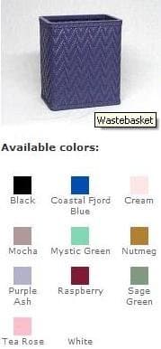 Elegante Ensemble Wastebasket - White