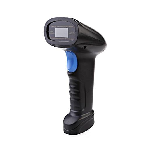 BW3 Wireless Bluetooth Laser Barcode Scanner Handheld Black Long USB Cable Built-in 5,000 Bar Code Memory